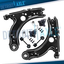 New 6pc Kit Lower Control Arm W Ball Joints Front Sway Bar Links For Vw Jetta