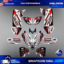Polaris Predator 500 Graphics Full Decals Stickers Kit Atv