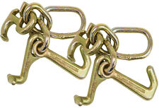 2 Pack Rtj Cluster Hook Heavy Duty Wrecker Hauler Tow Towing Truck Chain Pair