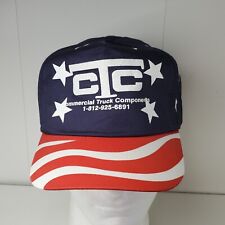 Commercial Truck Components Dealership Snapback Hat Baseball Cap American Flag