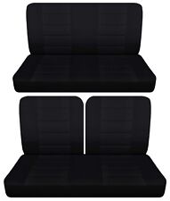 5050 Top Front Solid Rear Bench Seat Covers Fit 1964 Chevelle Malibu 2dr Seda