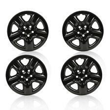 4 17 Black Wheel Skins Hub Caps Full Rim Skin Covers Fit For 06-12 Toyota Rav4