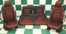 16 Mustang Dmg Coupe Brown Leather Heat Cool Power Buckets Backseat Seat Set