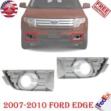 Fog Light Bezel Trims Set Chrome For 2007-2010 Ford Edge