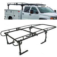 1000lb Universal Full Size Bed Truck Ladder Rack Side Bar Pick Up Lumber Utility
