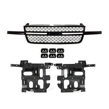Grille Assembly Kit For 03-06 Chevy Silverado 1500 Textured Black Shell Grille