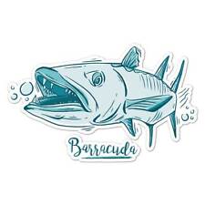 Barracuda Fish Vinyl Decal Sticker Indoor Outdoor 3 Sizes 8141