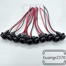 10pcs T10 168 194 Light Bulb Extension Wiring Harness Socket Connector