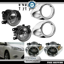 Bumper Driving Light Fog Lights Lamps H11 Halogen Bulbs For Ford Focus 2012-2014