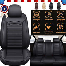 For Pontiac Pu Leather Car Seat Covers Cushions Full Set 2pcs Front Rear Decor