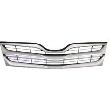 Grille For 2013-2016 Toyota Venza Utility Front Silver Black Plastic To1200359