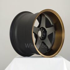2 Pcs Rota Wheel P45 R 18x12 20 5x114.3 Satin Black Bronze 4 Lip