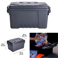 56 Qt Truck Bed Storage Box Lockable Pickup Trailer Boat Camping Gear Tool Chest