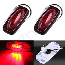 2x Red Rear Fender Bed Side Marker Led Tail Light Lamp For Truck Suv Universal