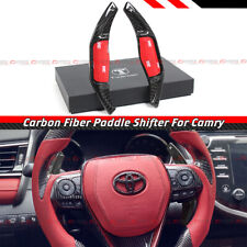 For 18-23 Toyota Camry Blk Carbon Fiber Steering Wheel Paddle Shifter Extension