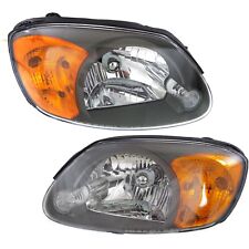 Headlights Driving Head Lights Headlamps Set Of 2 Driver Passenger Side Pair