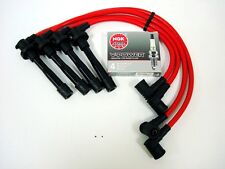 Vms Racing 98-02 Accord 4cyl 10.2mm Spark Plug Wires Set Ngk V-power Plugs Red