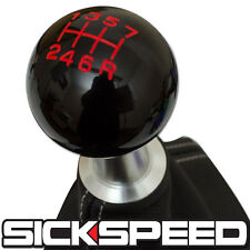 Blackred Vintage Manual Shift Knob 7 Speed With Adapter For C7 Corvette