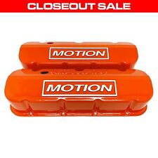 Big Block Chevy Motion Tall Orange Valve Covers With Raised Logo - Last Pair