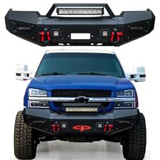 Vijay For 2003-2006 Chevy Silverado 1500 Front Bumper W Winch Plate And D-rings