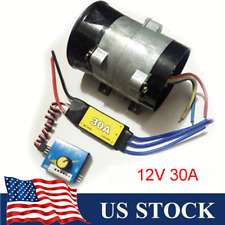 12v Car Electric Turbine Turbo Charger Boost Air Intake Fan W Brushless 30a Esc