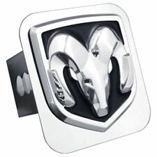 Dodge Ram Black And Chrome Stainless Steel 2 Tow Hitch Plug Cover