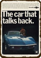 1968 Chevy Corvette Stingray Car Vintage-look-edge Decorative Replica Metal Sign