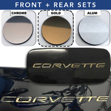 Gold 116 Raised Letters For C5 Corvette 97-2004 Front Rear Us Made