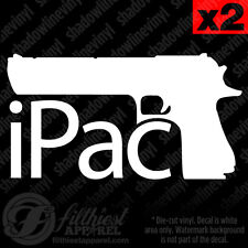 Ipac Decal Vinyl Sticker Pro Hand Gun Molon Labe Nra Self Defense 1911 9mm Acp