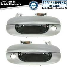 Outer Outside Exterior Door Handle Chrome Pair Set For Dodge Ram Pickup Truck