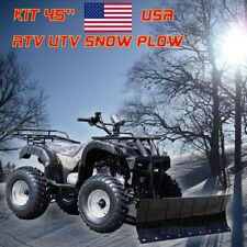 Fit Atv Utv Truck Pickup Snow Plow Adjustable 45 Steel Push Blade Universal