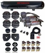 Air Ride Suspension Kit 38 Valves Blk 7 Switch Bags Tank For 1963-72 Chevy C10