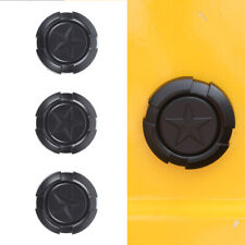 3pcs Matte Black Door Key Jack Socket Cover For Jeep Wrangler Tj Jk Jl Jt Parts