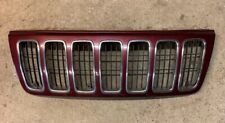 99 00 01 02 03 04 Jeep Grand Cherokee Wj Maroon Upper Grille Grill With Insert