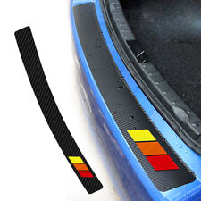Car Rear Bumper Guard Protector Trim Cover Sill Plate Trunk Rubber Pad Universal