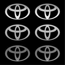 Small Toyota Logo 6 Small Vinyl Decals Car 2 3 Toyota Symbol Stickers