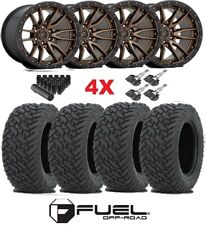 Fuel Rebel 6 Bronze Wheels Rims Tires 33 12.50 20 Gripper At 1500 Ll Terrain
