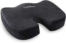 Comfysure Memory Foam Car Seat Cushion Lower Back Support Pillow - Black