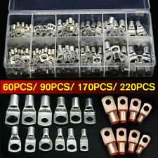 220pcs Assortment Copper Lug Ring Terminal Battery Cable Ends Wire Connector Kit