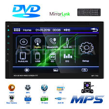 6.95 2din Full Touch Car Stereo Bt Radio Cd Dvd Player Gps Nav Usbtffm Cam