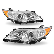 For 2012 2013 2014 Toyota Camry Projector Chrome Headlights Assembly Lhrh Pairs
