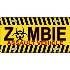 Zombie Assault Vehicle Novelty Metal License Plate Tag Lp-8292