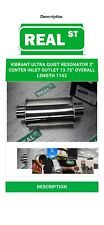 Vibrant Ultra Quiet Resonator 3 Center Inlet Outlet 13.75 Overall Length 1142