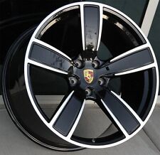 4set 22 22x10 5x130 Black Machined Wheels Fit Porsche Cayenne Sport Gts Turbo