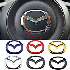 Car Steering Wheel Emblem Logo Badge Decal Sticker For Mazda 3 Axela 2 Speed 6