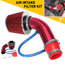 Car Cold Air Intake Filter Induction Pipe Power Flow Hose System Kit Aluminum