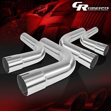 4pc Polished Stainless Steel 90degree 2-12pipe Custom Exhaust Tubing Bend Pipe