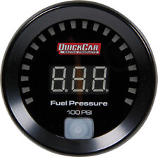 Quickcar 67-005 Fuel Pressure Gauge Black Face 0-100 Psi Electric Digital