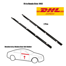 Weatherstrip Window Trim Seal Fits For Honda Civic 1992-95 Hatchback Outer Lhrh