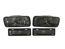 Smoke Bumper Signal Side Marker Lights Lamps For 85-92 Chevrolet Chevy Camaro